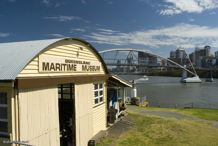 brisbane maritime museum across the river from the centre