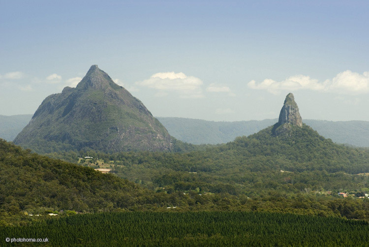 the glass house mountains near brisbane, australia